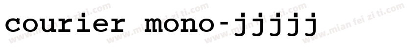 courier mono字体转换